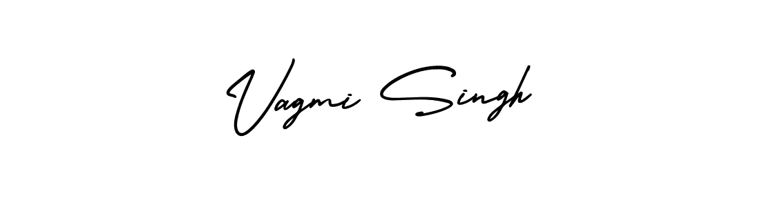 How to make Vagmi Singh signature? AmerikaSignatureDemo-Regular is a professional autograph style. Create handwritten signature for Vagmi Singh name. Vagmi Singh signature style 3 images and pictures png