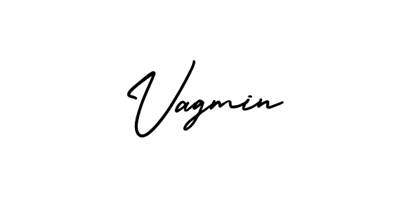 Design your own signature with our free online signature maker. With this signature software, you can create a handwritten (AmerikaSignatureDemo-Regular) signature for name Vagmin. Vagmin signature style 3 images and pictures png