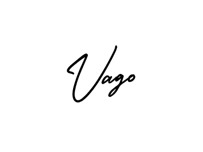 Make a beautiful signature design for name Vago. With this signature (AmerikaSignatureDemo-Regular) style, you can create a handwritten signature for free. Vago signature style 3 images and pictures png