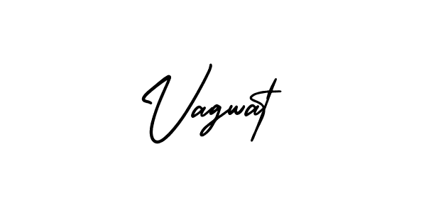 You should practise on your own different ways (AmerikaSignatureDemo-Regular) to write your name (Vagwat) in signature. don't let someone else do it for you. Vagwat signature style 3 images and pictures png