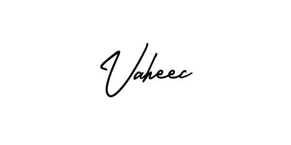 Make a beautiful signature design for name Vaheec. With this signature (AmerikaSignatureDemo-Regular) style, you can create a handwritten signature for free. Vaheec signature style 3 images and pictures png
