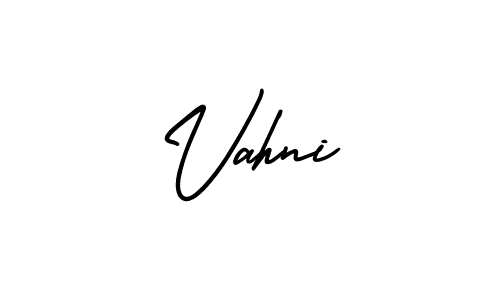 if you are searching for the best signature style for your name Vahni. so please give up your signature search. here we have designed multiple signature styles  using AmerikaSignatureDemo-Regular. Vahni signature style 3 images and pictures png