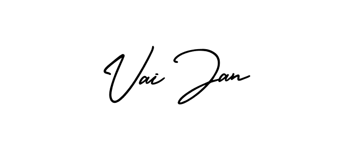 Use a signature maker to create a handwritten signature online. With this signature software, you can design (AmerikaSignatureDemo-Regular) your own signature for name Vai Jan. Vai Jan signature style 3 images and pictures png