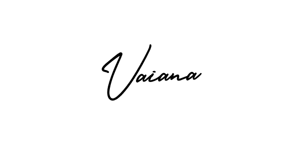 You should practise on your own different ways (AmerikaSignatureDemo-Regular) to write your name (Vaiana) in signature. don't let someone else do it for you. Vaiana signature style 3 images and pictures png