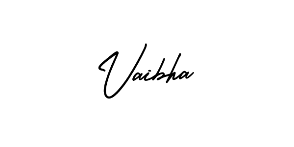 Vaibha stylish signature style. Best Handwritten Sign (AmerikaSignatureDemo-Regular) for my name. Handwritten Signature Collection Ideas for my name Vaibha. Vaibha signature style 3 images and pictures png