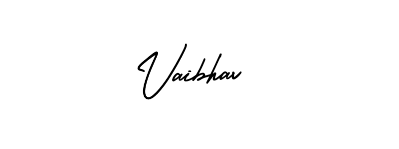 This is the best signature style for the Vaibhav  name. Also you like these signature font (AmerikaSignatureDemo-Regular). Mix name signature. Vaibhav  signature style 3 images and pictures png