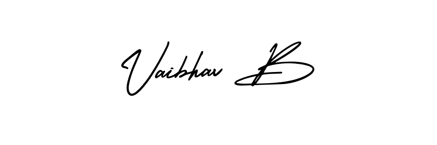 How to make Vaibhav B signature? AmerikaSignatureDemo-Regular is a professional autograph style. Create handwritten signature for Vaibhav B name. Vaibhav B signature style 3 images and pictures png