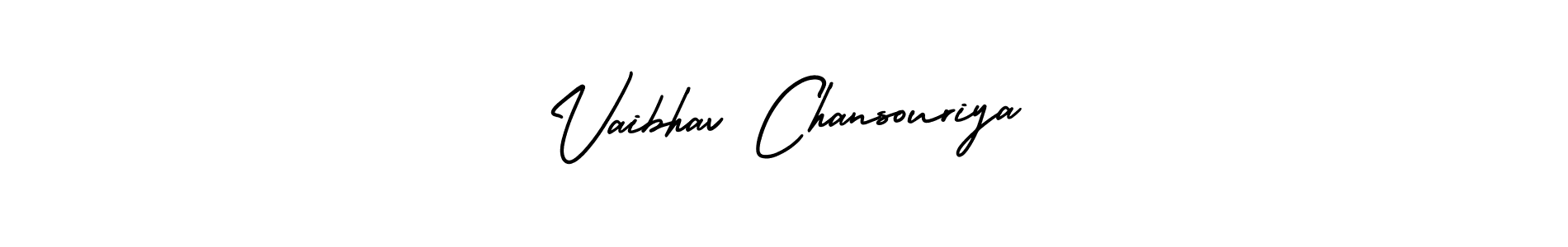 Make a short Vaibhav Chansouriya signature style. Manage your documents anywhere anytime using AmerikaSignatureDemo-Regular. Create and add eSignatures, submit forms, share and send files easily. Vaibhav Chansouriya signature style 3 images and pictures png