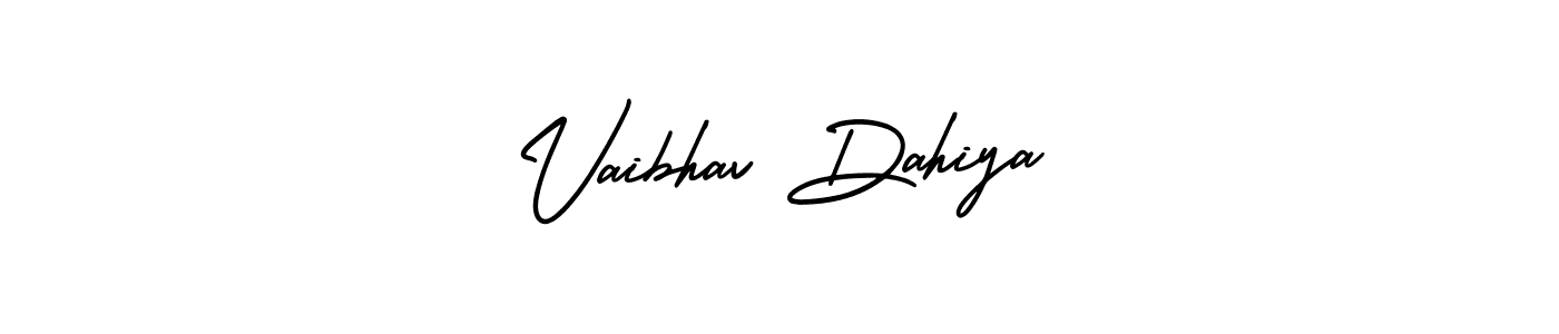 Make a short Vaibhav Dahiya signature style. Manage your documents anywhere anytime using AmerikaSignatureDemo-Regular. Create and add eSignatures, submit forms, share and send files easily. Vaibhav Dahiya signature style 3 images and pictures png