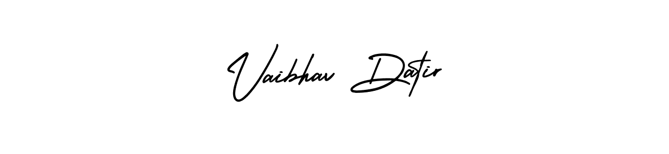 Make a beautiful signature design for name Vaibhav Datir. With this signature (AmerikaSignatureDemo-Regular) style, you can create a handwritten signature for free. Vaibhav Datir signature style 3 images and pictures png