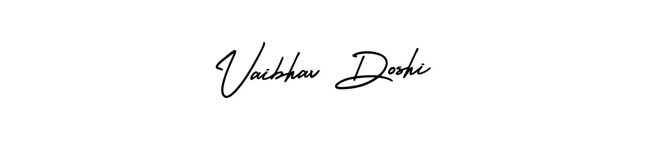 This is the best signature style for the Vaibhav Doshi name. Also you like these signature font (AmerikaSignatureDemo-Regular). Mix name signature. Vaibhav Doshi signature style 3 images and pictures png