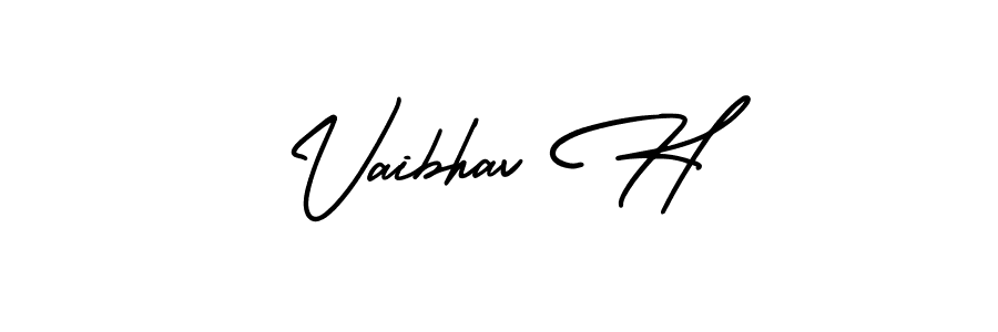 It looks lik you need a new signature style for name Vaibhav H. Design unique handwritten (AmerikaSignatureDemo-Regular) signature with our free signature maker in just a few clicks. Vaibhav H signature style 3 images and pictures png