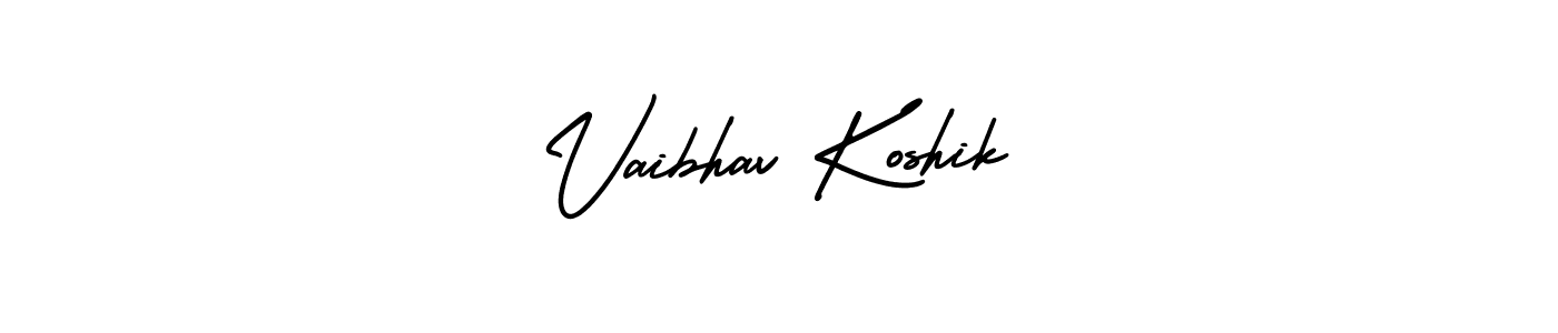 Design your own signature with our free online signature maker. With this signature software, you can create a handwritten (AmerikaSignatureDemo-Regular) signature for name Vaibhav Koshik. Vaibhav Koshik signature style 3 images and pictures png