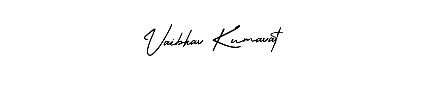 Create a beautiful signature design for name Vaibhav Kumavat. With this signature (AmerikaSignatureDemo-Regular) fonts, you can make a handwritten signature for free. Vaibhav Kumavat signature style 3 images and pictures png