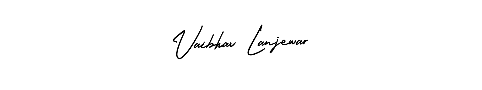 Vaibhav Lanjewar stylish signature style. Best Handwritten Sign (AmerikaSignatureDemo-Regular) for my name. Handwritten Signature Collection Ideas for my name Vaibhav Lanjewar. Vaibhav Lanjewar signature style 3 images and pictures png