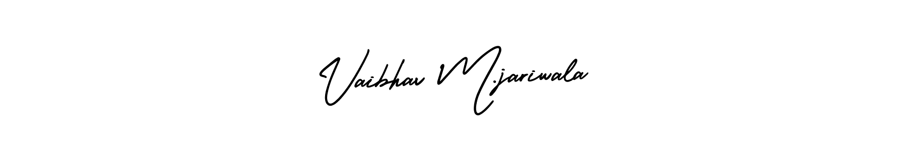 Make a beautiful signature design for name Vaibhav M.jariwala. Use this online signature maker to create a handwritten signature for free. Vaibhav M.jariwala signature style 3 images and pictures png