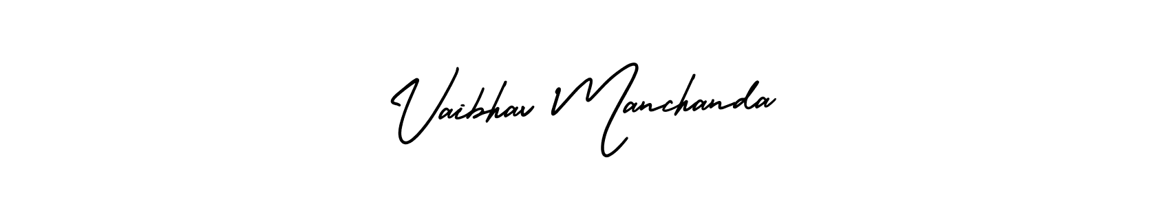 Also You can easily find your signature by using the search form. We will create Vaibhav Manchanda name handwritten signature images for you free of cost using AmerikaSignatureDemo-Regular sign style. Vaibhav Manchanda signature style 3 images and pictures png