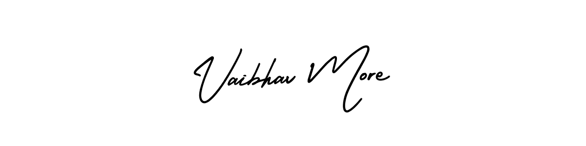 Create a beautiful signature design for name Vaibhav More. With this signature (AmerikaSignatureDemo-Regular) fonts, you can make a handwritten signature for free. Vaibhav More signature style 3 images and pictures png