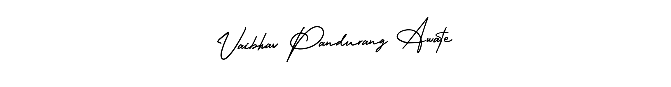 This is the best signature style for the Vaibhav Pandurang Awate name. Also you like these signature font (AmerikaSignatureDemo-Regular). Mix name signature. Vaibhav Pandurang Awate signature style 3 images and pictures png