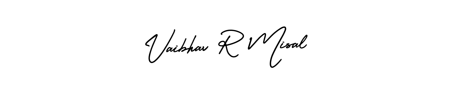 Make a beautiful signature design for name Vaibhav R Misal. With this signature (AmerikaSignatureDemo-Regular) style, you can create a handwritten signature for free. Vaibhav R Misal signature style 3 images and pictures png