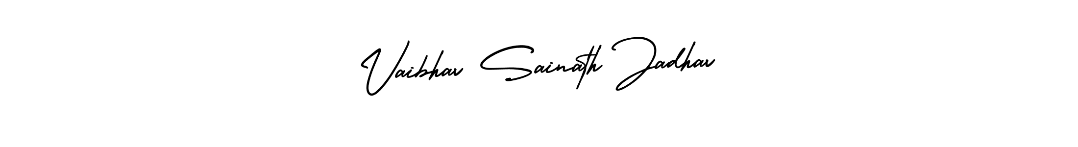 How to make Vaibhav Sainath Jadhav name signature. Use AmerikaSignatureDemo-Regular style for creating short signs online. This is the latest handwritten sign. Vaibhav Sainath Jadhav signature style 3 images and pictures png