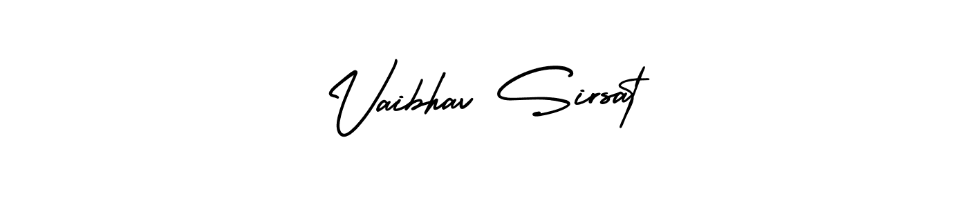 Create a beautiful signature design for name Vaibhav Sirsat. With this signature (AmerikaSignatureDemo-Regular) fonts, you can make a handwritten signature for free. Vaibhav Sirsat signature style 3 images and pictures png