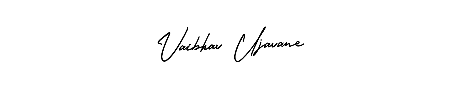 Make a beautiful signature design for name Vaibhav Ujavane. With this signature (AmerikaSignatureDemo-Regular) style, you can create a handwritten signature for free. Vaibhav Ujavane signature style 3 images and pictures png