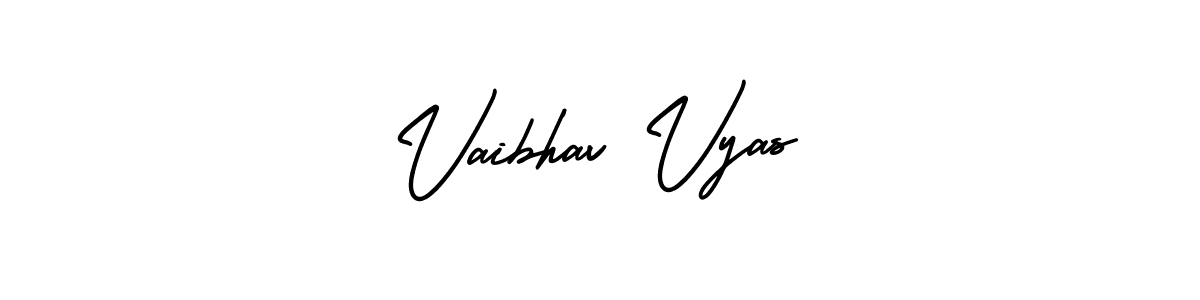 How to make Vaibhav Vyas signature? AmerikaSignatureDemo-Regular is a professional autograph style. Create handwritten signature for Vaibhav Vyas name. Vaibhav Vyas signature style 3 images and pictures png