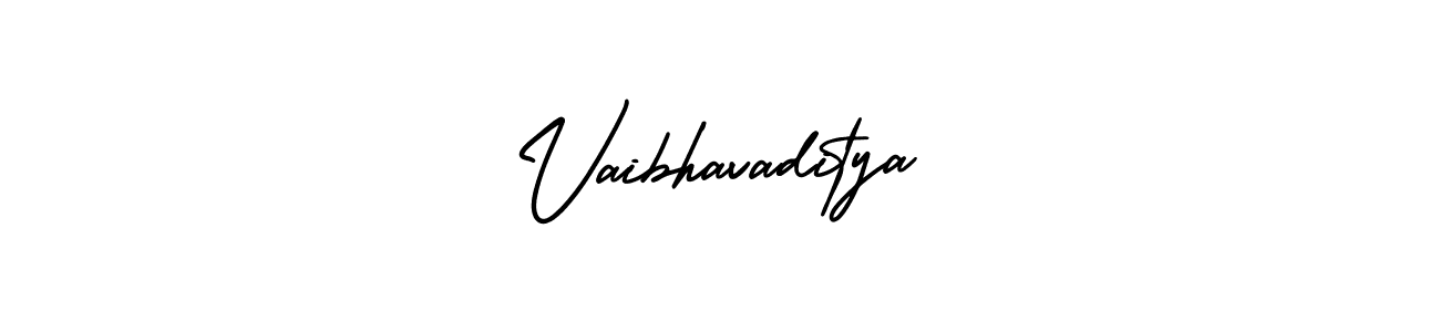 Create a beautiful signature design for name Vaibhavaditya. With this signature (AmerikaSignatureDemo-Regular) fonts, you can make a handwritten signature for free. Vaibhavaditya signature style 3 images and pictures png