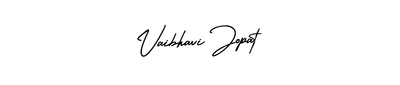 AmerikaSignatureDemo-Regular is a professional signature style that is perfect for those who want to add a touch of class to their signature. It is also a great choice for those who want to make their signature more unique. Get Vaibhavi Jopat name to fancy signature for free. Vaibhavi Jopat signature style 3 images and pictures png