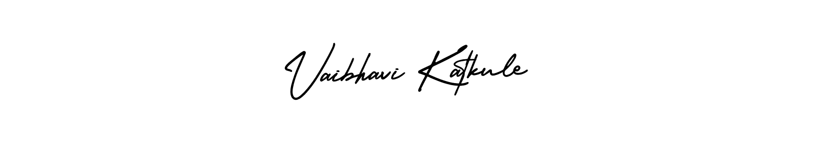 Design your own signature with our free online signature maker. With this signature software, you can create a handwritten (AmerikaSignatureDemo-Regular) signature for name Vaibhavi Katkule. Vaibhavi Katkule signature style 3 images and pictures png