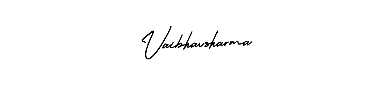The best way (AmerikaSignatureDemo-Regular) to make a short signature is to pick only two or three words in your name. The name Vaibhavsharma include a total of six letters. For converting this name. Vaibhavsharma signature style 3 images and pictures png