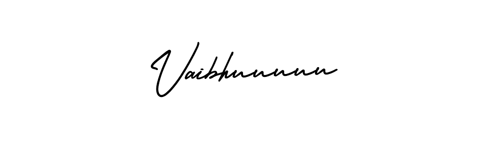 How to make Vaibhuuuuu name signature. Use AmerikaSignatureDemo-Regular style for creating short signs online. This is the latest handwritten sign. Vaibhuuuuu signature style 3 images and pictures png