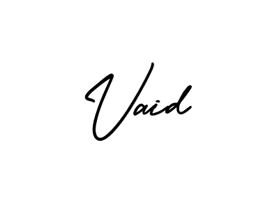 Design your own signature with our free online signature maker. With this signature software, you can create a handwritten (AmerikaSignatureDemo-Regular) signature for name Vaid. Vaid signature style 3 images and pictures png