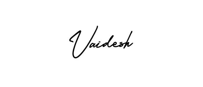 Design your own signature with our free online signature maker. With this signature software, you can create a handwritten (AmerikaSignatureDemo-Regular) signature for name Vaidesh. Vaidesh signature style 3 images and pictures png