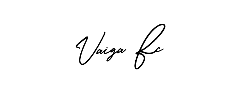 Create a beautiful signature design for name Vaiga Fc. With this signature (AmerikaSignatureDemo-Regular) fonts, you can make a handwritten signature for free. Vaiga Fc signature style 3 images and pictures png