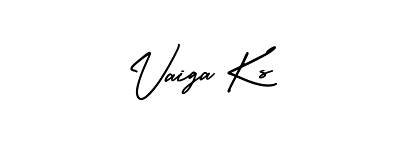 Similarly AmerikaSignatureDemo-Regular is the best handwritten signature design. Signature creator online .You can use it as an online autograph creator for name Vaiga Ks. Vaiga Ks signature style 3 images and pictures png
