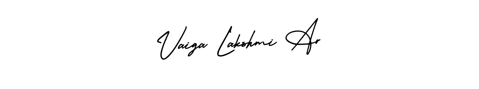 Make a beautiful signature design for name Vaiga Lakshmi Ar. Use this online signature maker to create a handwritten signature for free. Vaiga Lakshmi Ar signature style 3 images and pictures png