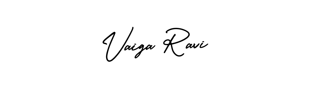 Make a beautiful signature design for name Vaiga Ravi. With this signature (AmerikaSignatureDemo-Regular) style, you can create a handwritten signature for free. Vaiga Ravi signature style 3 images and pictures png