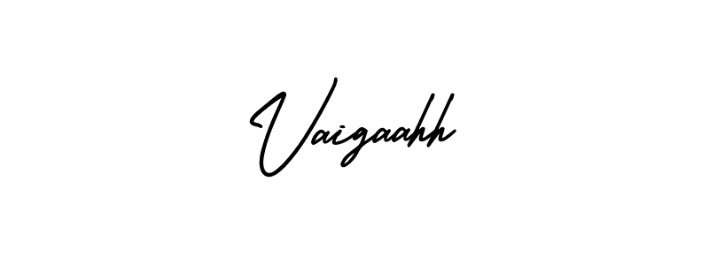 Make a beautiful signature design for name Vaigaahh. With this signature (AmerikaSignatureDemo-Regular) style, you can create a handwritten signature for free. Vaigaahh signature style 3 images and pictures png