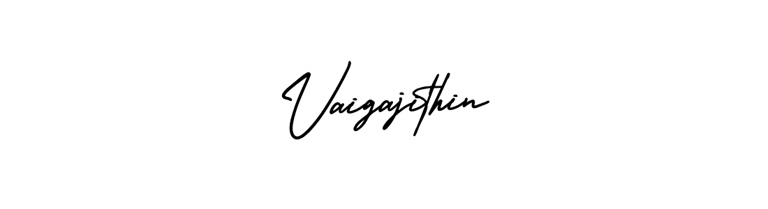 Use a signature maker to create a handwritten signature online. With this signature software, you can design (AmerikaSignatureDemo-Regular) your own signature for name Vaigajithin. Vaigajithin signature style 3 images and pictures png
