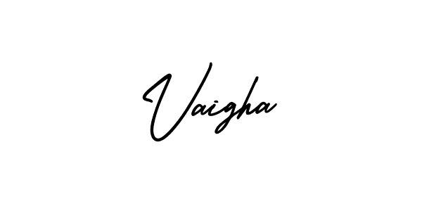 Design your own signature with our free online signature maker. With this signature software, you can create a handwritten (AmerikaSignatureDemo-Regular) signature for name Vaigha. Vaigha signature style 3 images and pictures png