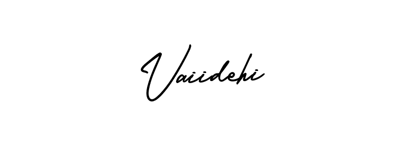 Make a beautiful signature design for name Vaiidehi. Use this online signature maker to create a handwritten signature for free. Vaiidehi signature style 3 images and pictures png