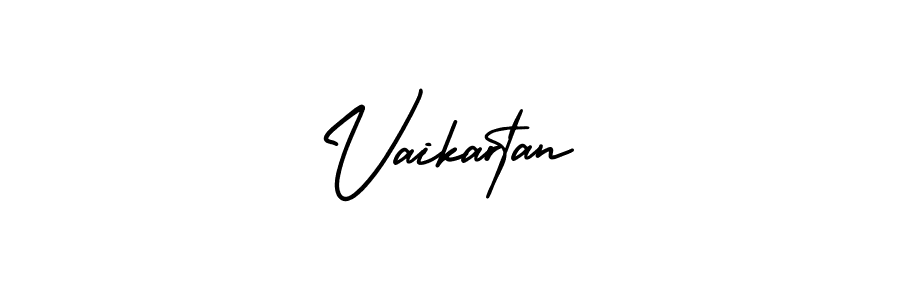 Create a beautiful signature design for name Vaikartan. With this signature (AmerikaSignatureDemo-Regular) fonts, you can make a handwritten signature for free. Vaikartan signature style 3 images and pictures png