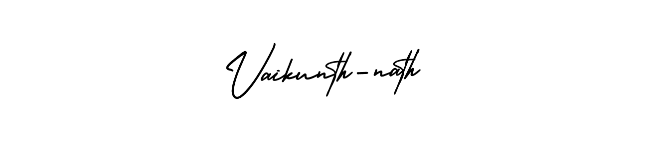 Make a beautiful signature design for name Vaikunth-nath. With this signature (AmerikaSignatureDemo-Regular) style, you can create a handwritten signature for free. Vaikunth-nath signature style 3 images and pictures png