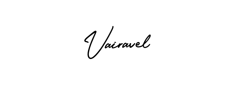 if you are searching for the best signature style for your name Vairavel. so please give up your signature search. here we have designed multiple signature styles  using AmerikaSignatureDemo-Regular. Vairavel signature style 3 images and pictures png