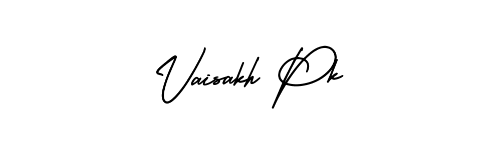 This is the best signature style for the Vaisakh Pk name. Also you like these signature font (AmerikaSignatureDemo-Regular). Mix name signature. Vaisakh Pk signature style 3 images and pictures png