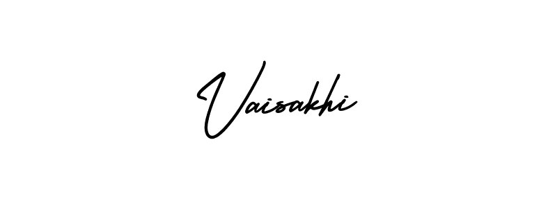 The best way (AmerikaSignatureDemo-Regular) to make a short signature is to pick only two or three words in your name. The name Vaisakhi include a total of six letters. For converting this name. Vaisakhi signature style 3 images and pictures png