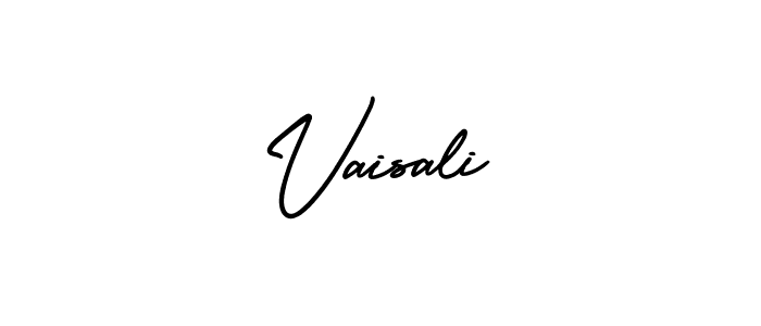 How to make Vaisali name signature. Use AmerikaSignatureDemo-Regular style for creating short signs online. This is the latest handwritten sign. Vaisali signature style 3 images and pictures png