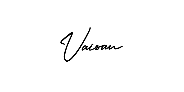 You should practise on your own different ways (AmerikaSignatureDemo-Regular) to write your name (Vaisau) in signature. don't let someone else do it for you. Vaisau signature style 3 images and pictures png